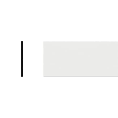 Ekena Millwork 5 7/8"H x 3/8"P x 96"L Flat Utility Trim Moulding, PVC MLD06X00X96FLSWPV